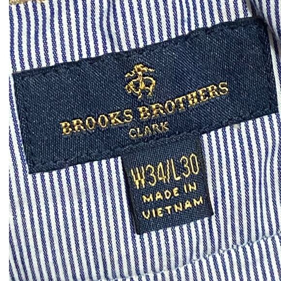 NEW Brooks Brothers Advantage Chino Pants Clark Fit Men’s Size 34 x 30 Khaki - Picture 6 of 10